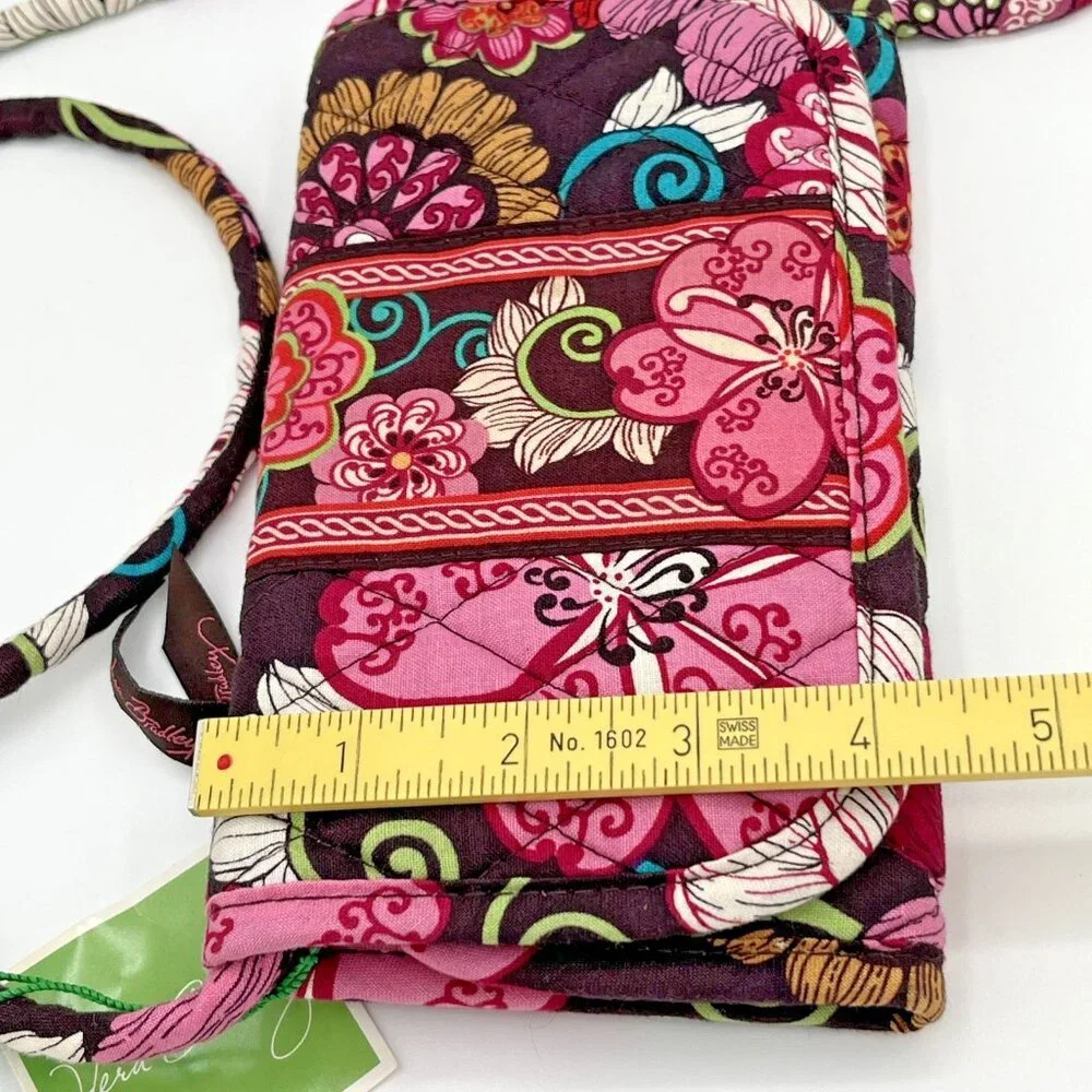 Vera‎ Bradley Mod Floral Pink Shoulder Bag Single Strap Coin Purse 7x4 - Picture 10 of 10